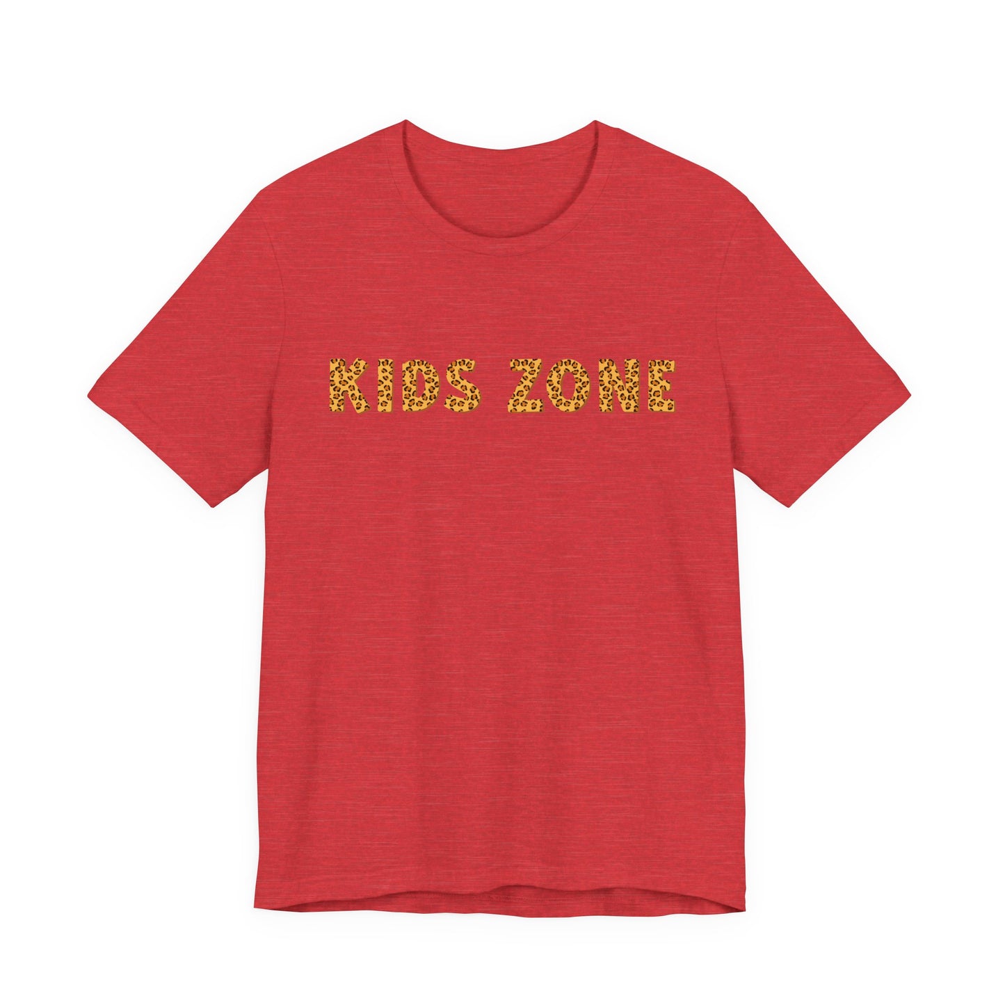 Kids Zone Daycare T-Shirt — Leopard Lettering