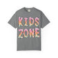 Kids Zone Daycare Comfort Colors Tee - Spring Pastels Plaid