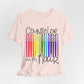 Rainbow Flair Pen School Staff Tee - Counselor With Flair