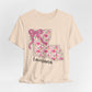 Louisiana Floral State Tee — Pink Bow & Script