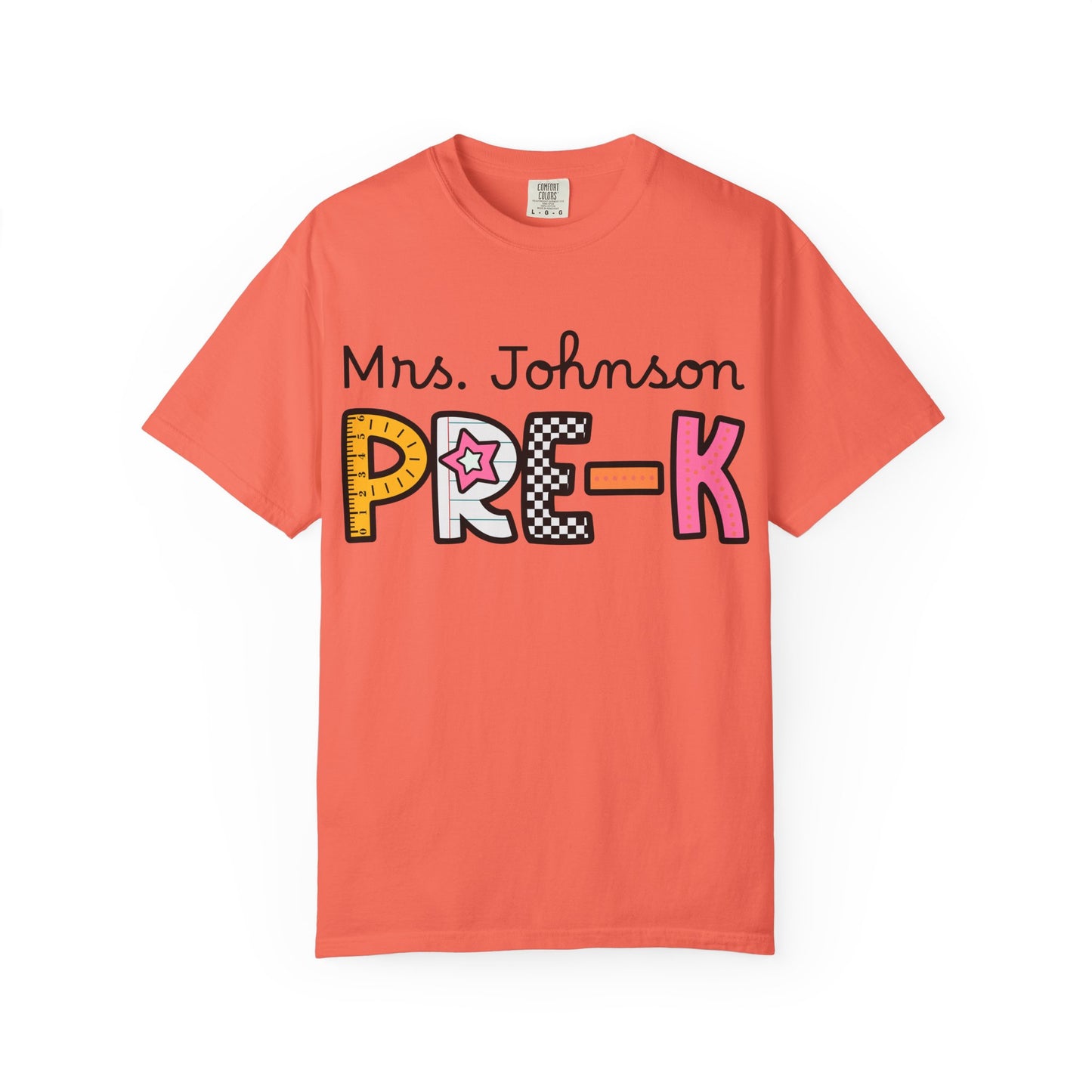 Personalized Pre-K Teacher T-Shirt