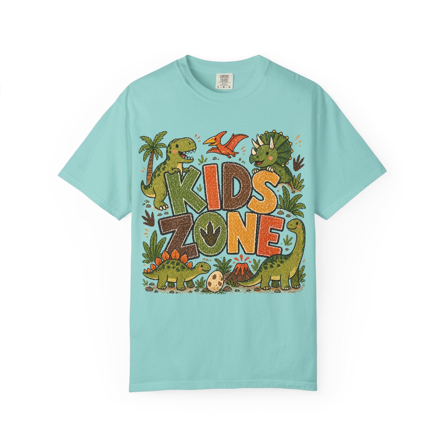 Kids Zone Daycare T-Shirt - Dino Crayon