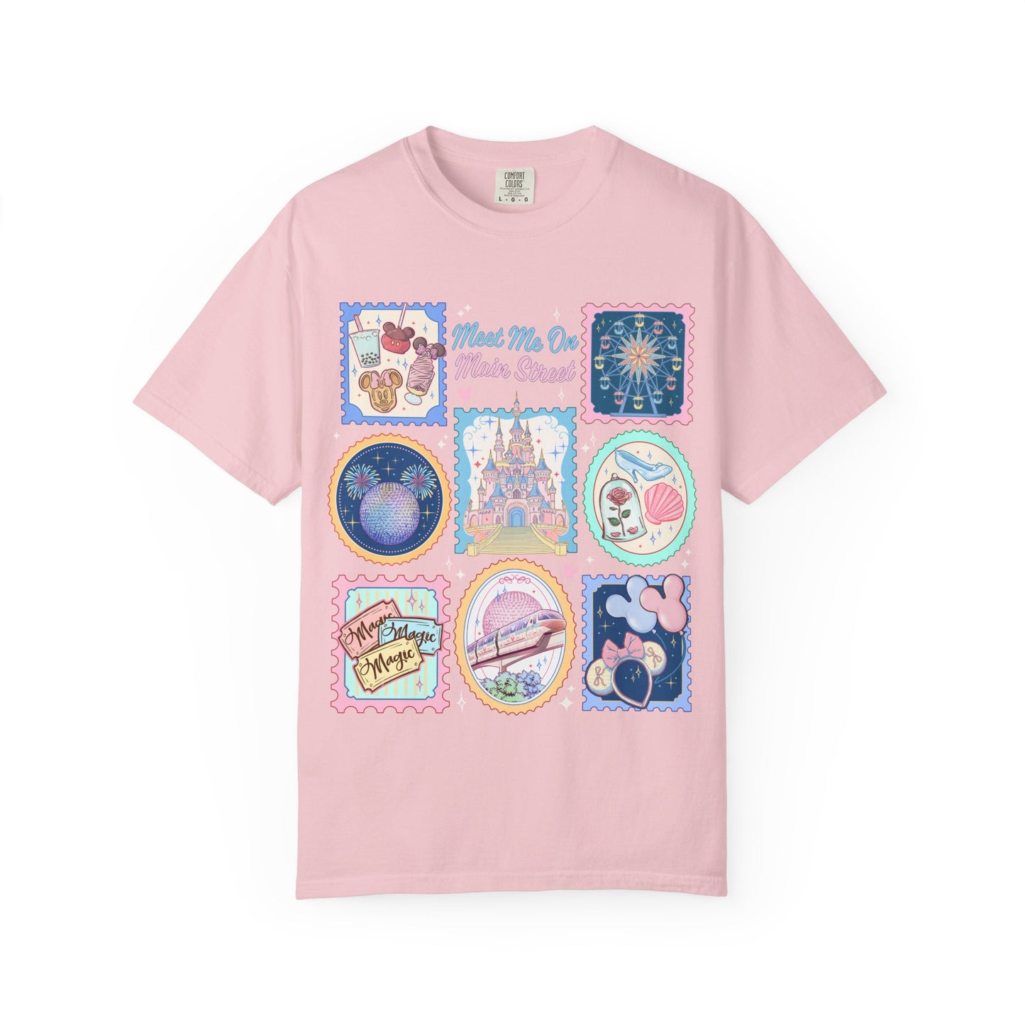 Theme Park Vintage Stamp Tee - Meet Me On Main Street