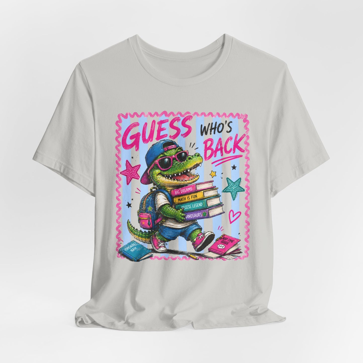 Guess Who's Back / Back Again Back to School Crocodile Teacher Tee