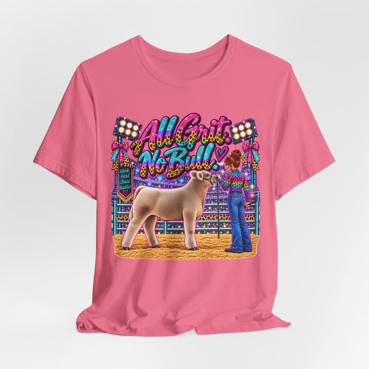 Show Steer "All Grit, No Bull" Livestock Show Tee