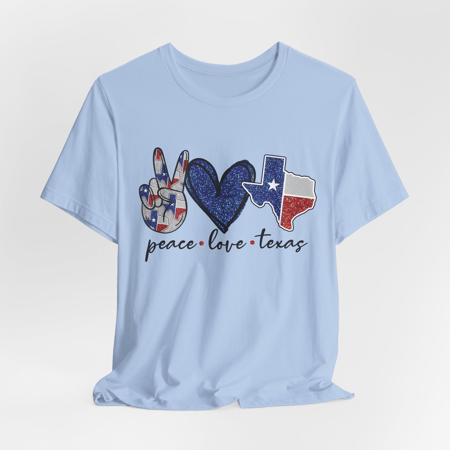 Peace Love Texas State Pride Graphic Tee