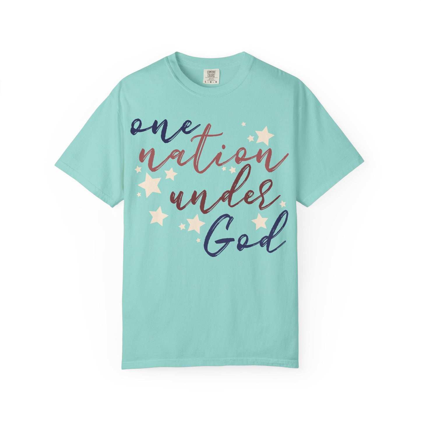 One Nation Under God T-Shirt, Relaxed Fit Shirt, Casual Wear, Gift for Friends, Comfy Everyday Tee
