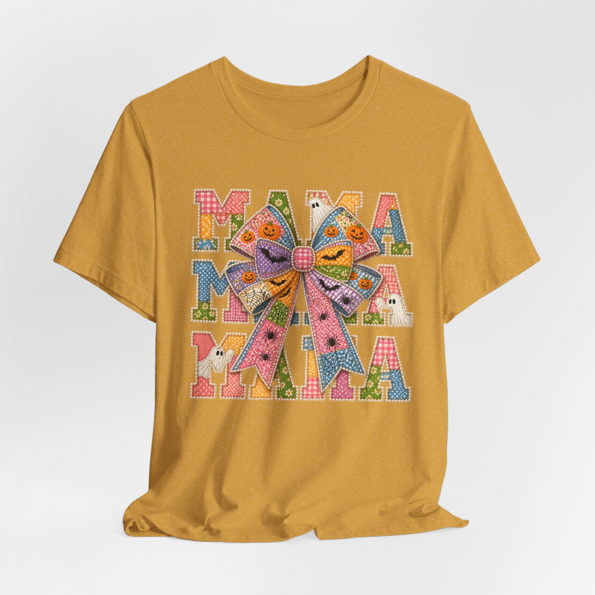 Patchwork Spooky Mama Graphic Tee