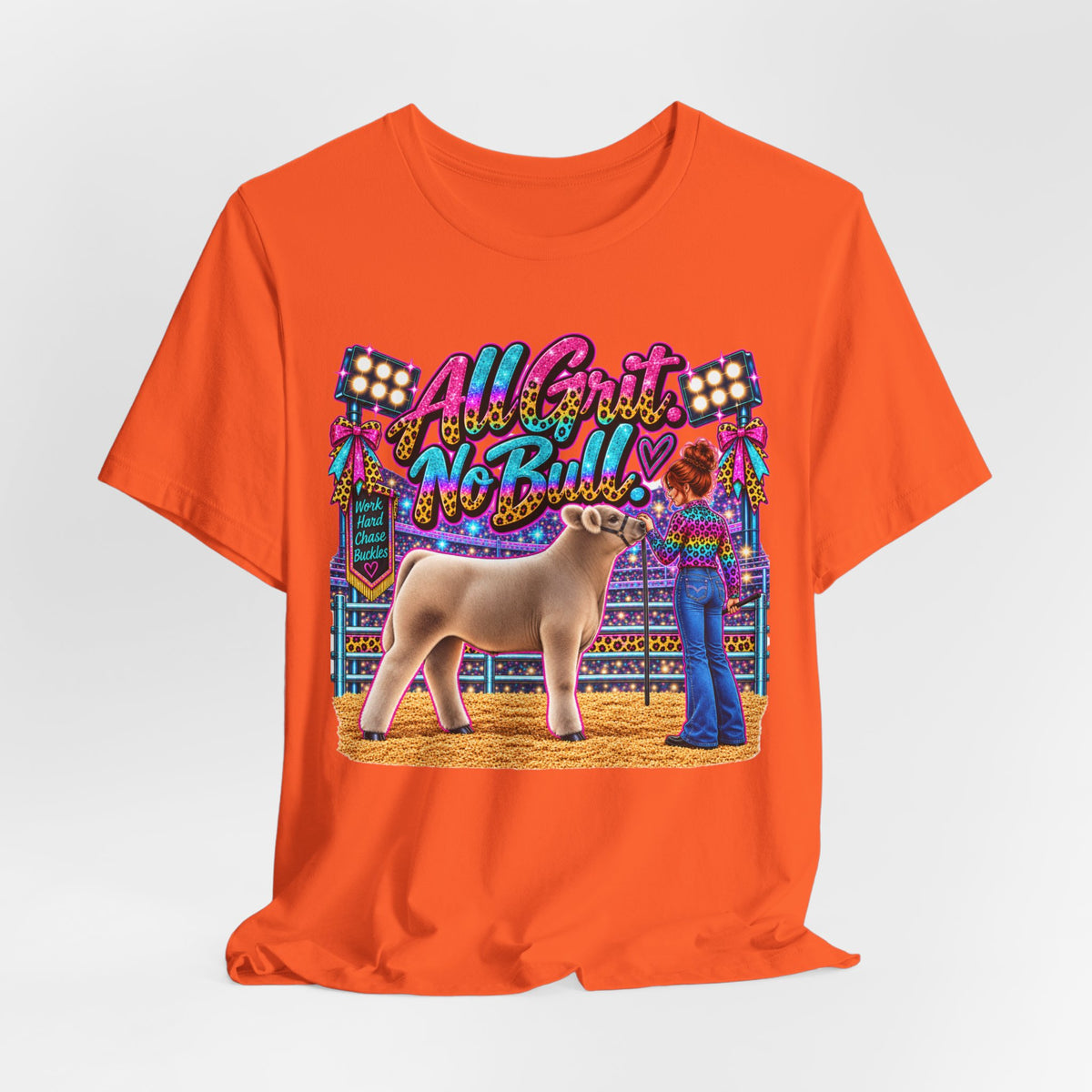 Show Steer "All Grit, No Bull" Livestock Show Tee