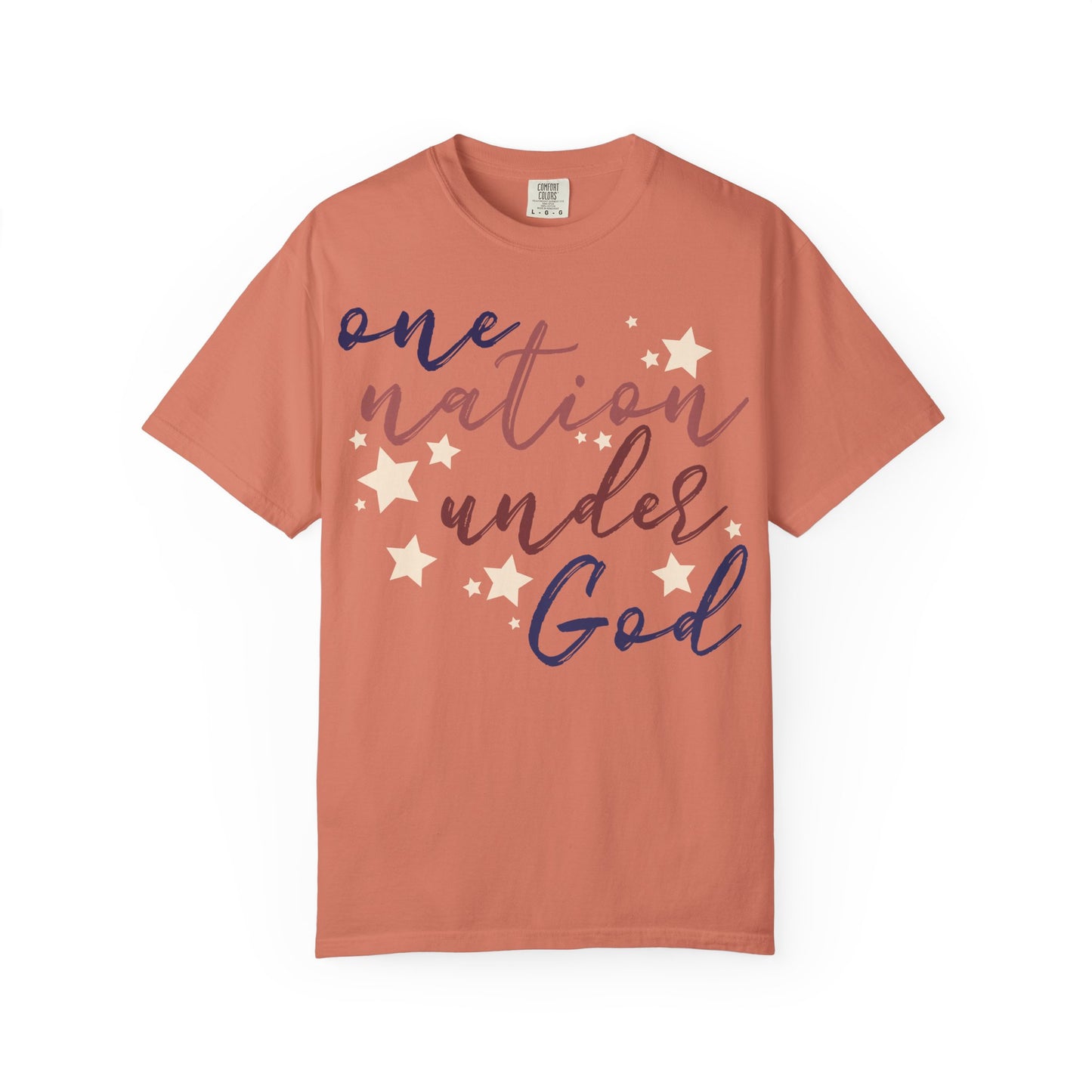 One Nation Under God T-Shirt, Relaxed Fit Shirt, Casual Wear, Gift for Friends, Comfy Everyday Tee
