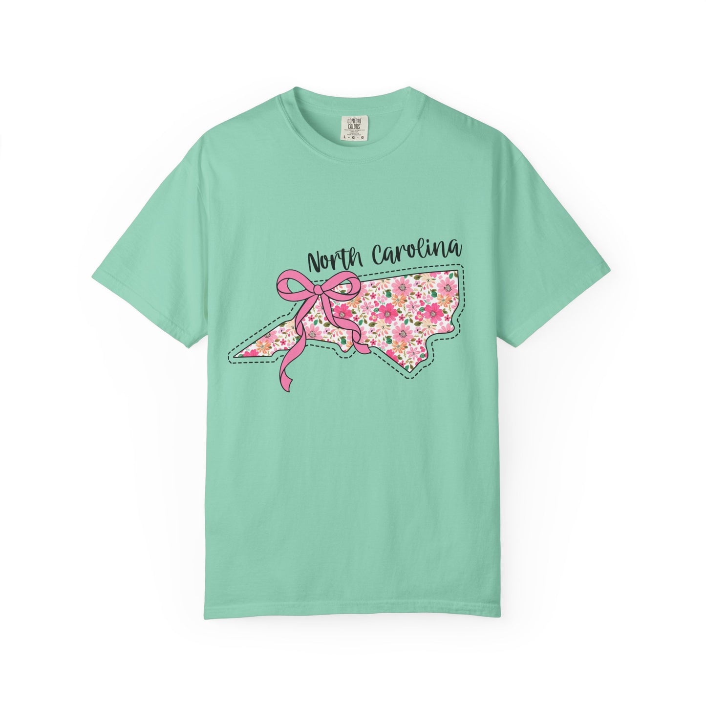 North Carolina Floral T-Shirt | Unisex Garment-Dyed Tee | Casual Wear, Spring/Summer Fashion