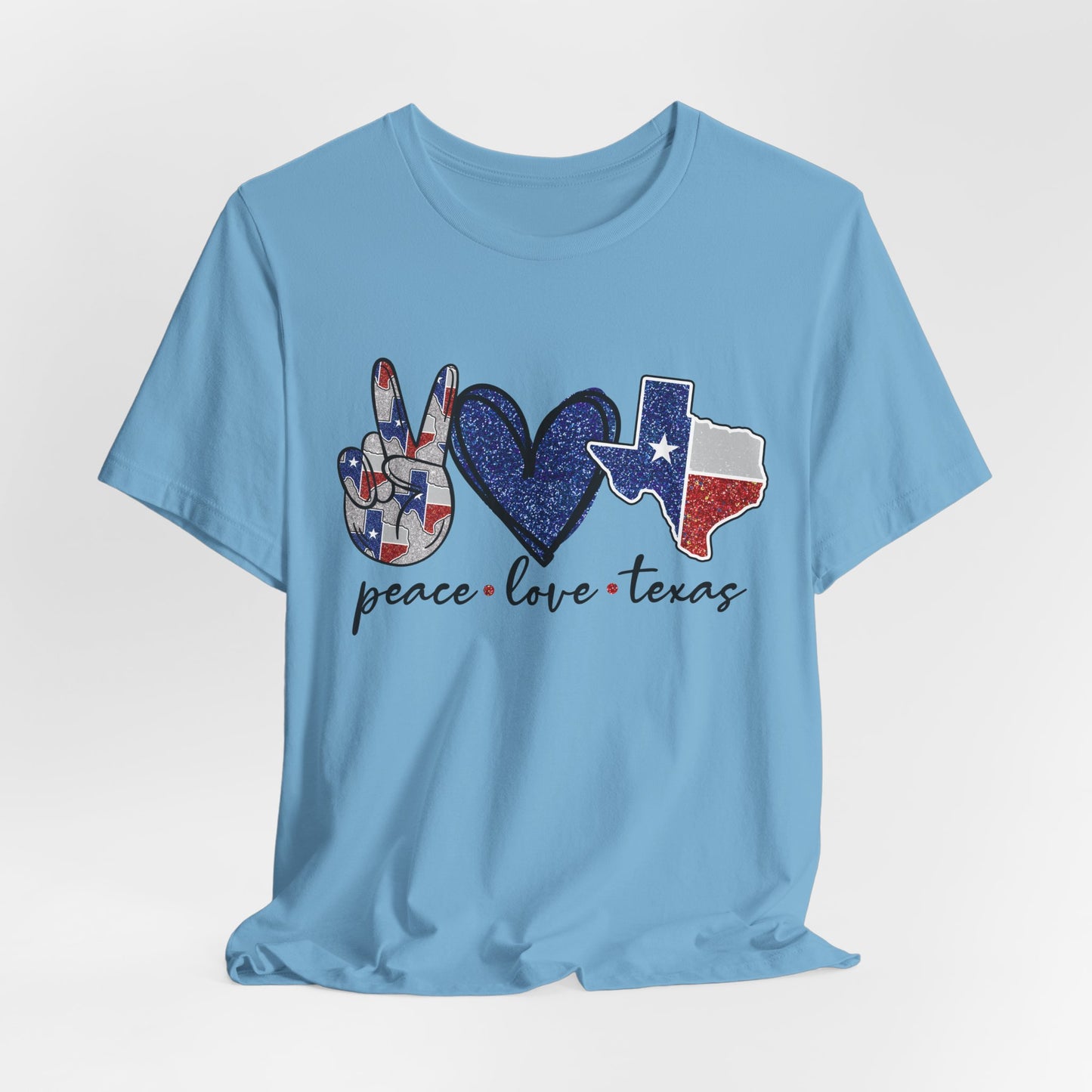 Peace Love Texas State Pride Graphic Tee