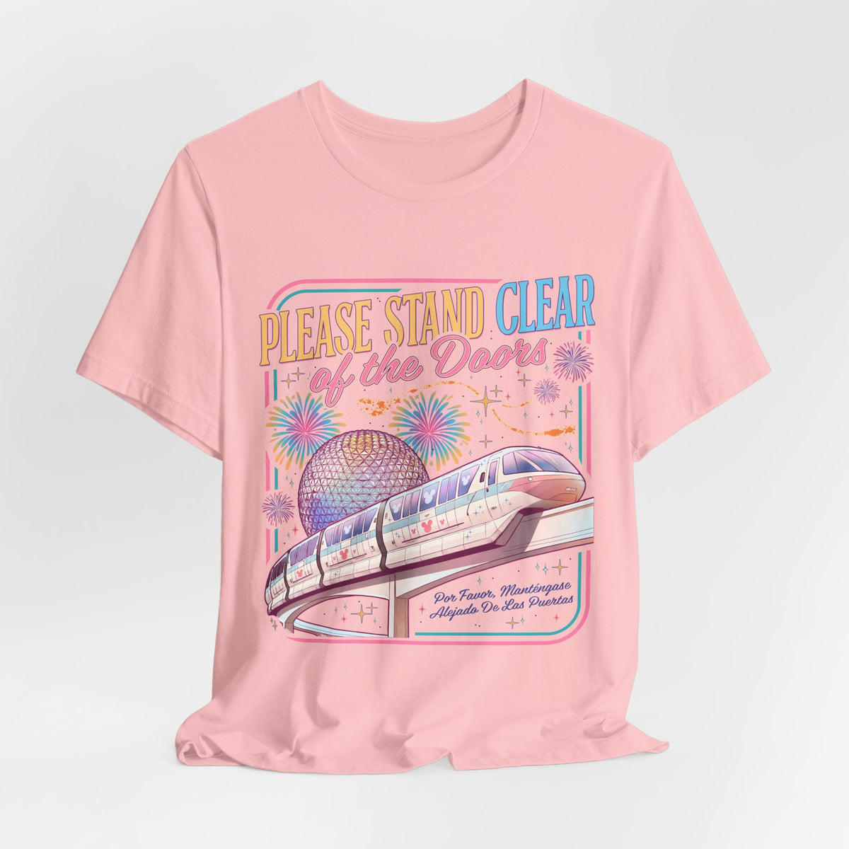 Please Stand Clear of the Doors Monorail T-Shirt — Retro Park Tee