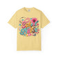 School Nurse T-Shirt — Cute Floral Stethoscope Design