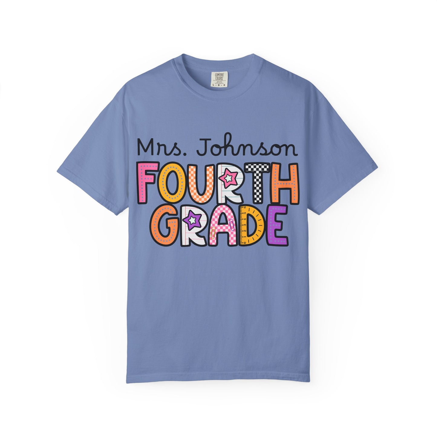 Personalized Fourth Grade Teacher T-Shirt