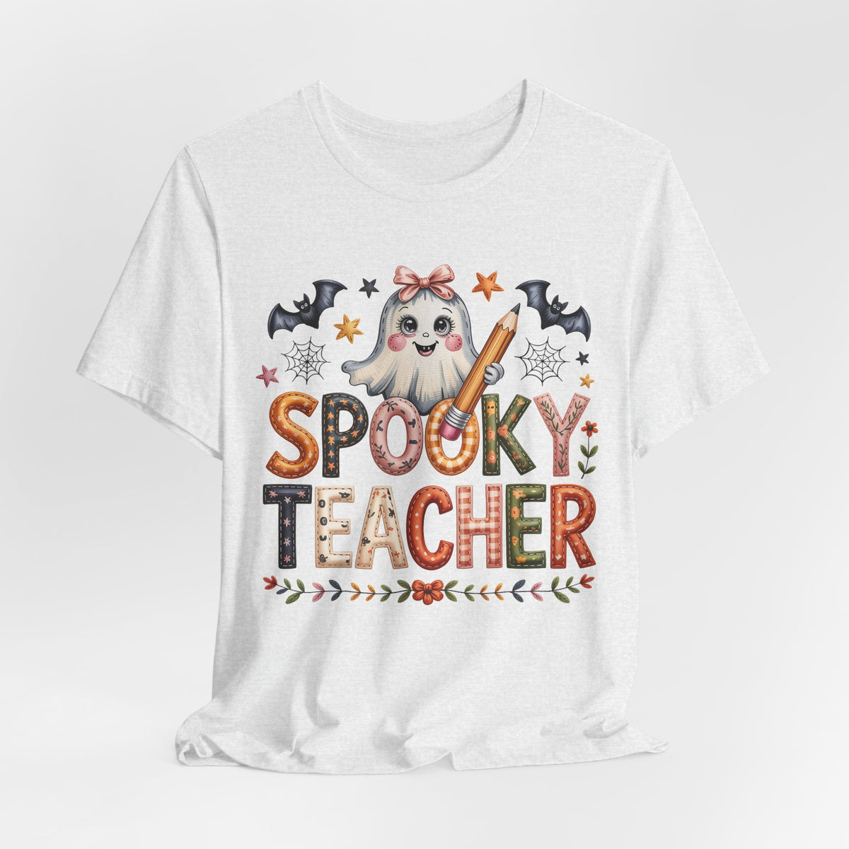 Patchwork Spooky Teacher Graphic Tee