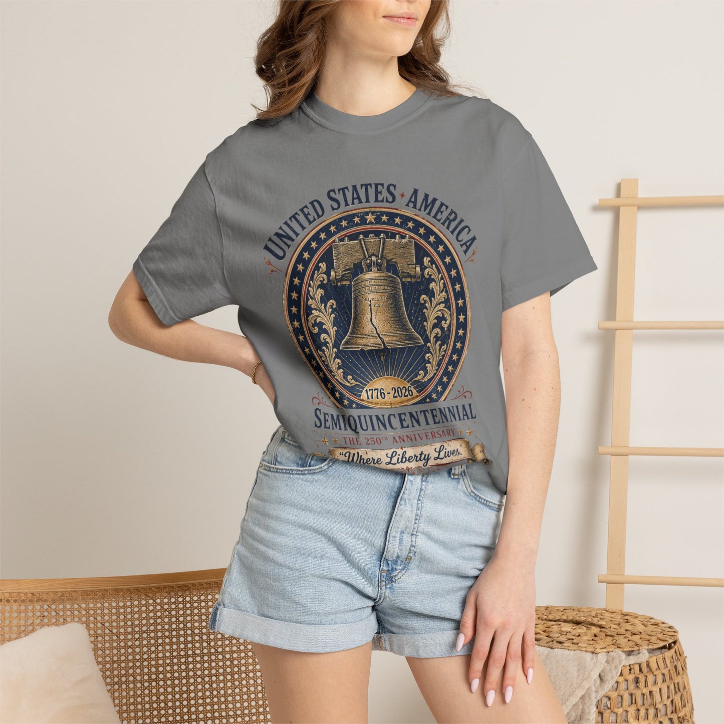 Semiquincentennial Liberty Bell T-Shirt — 250th USA Anniversary Tee