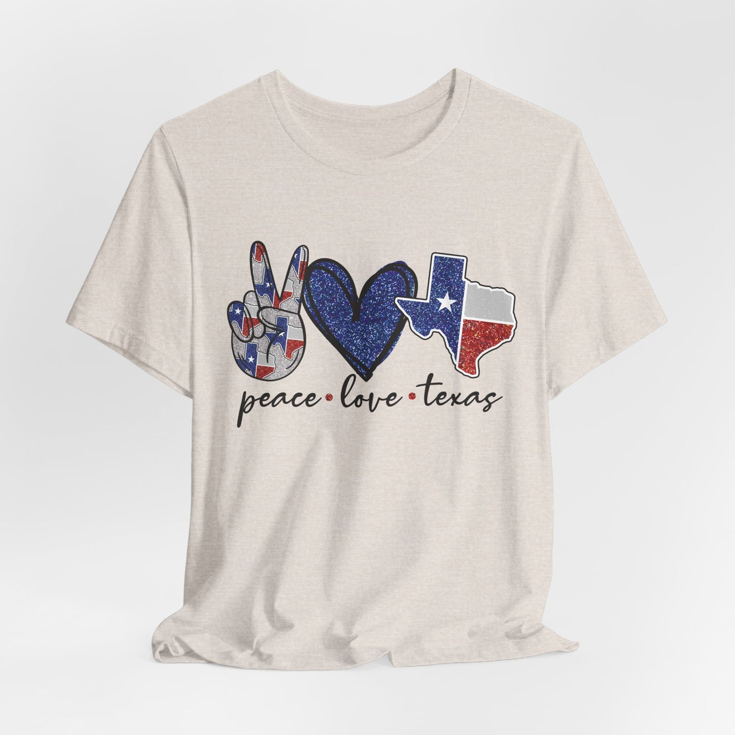 Peace Love Texas State Pride Graphic Tee