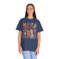 Cute Floral Faux-Yard School Supplies Graphic Tee