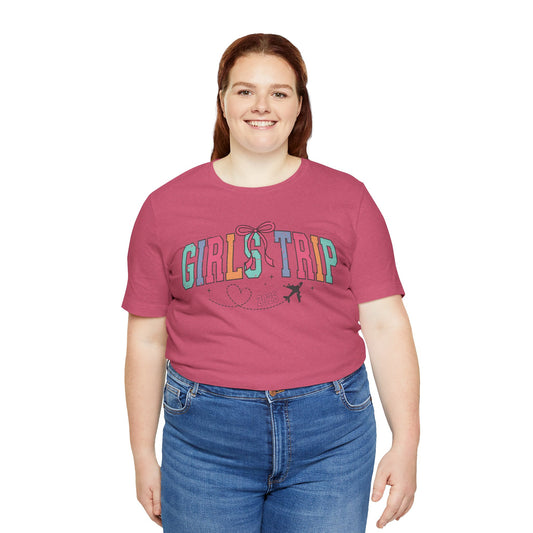 Girls' Trip Tee — Retro Pastel Travel Graphic T‑Shirt (2026)