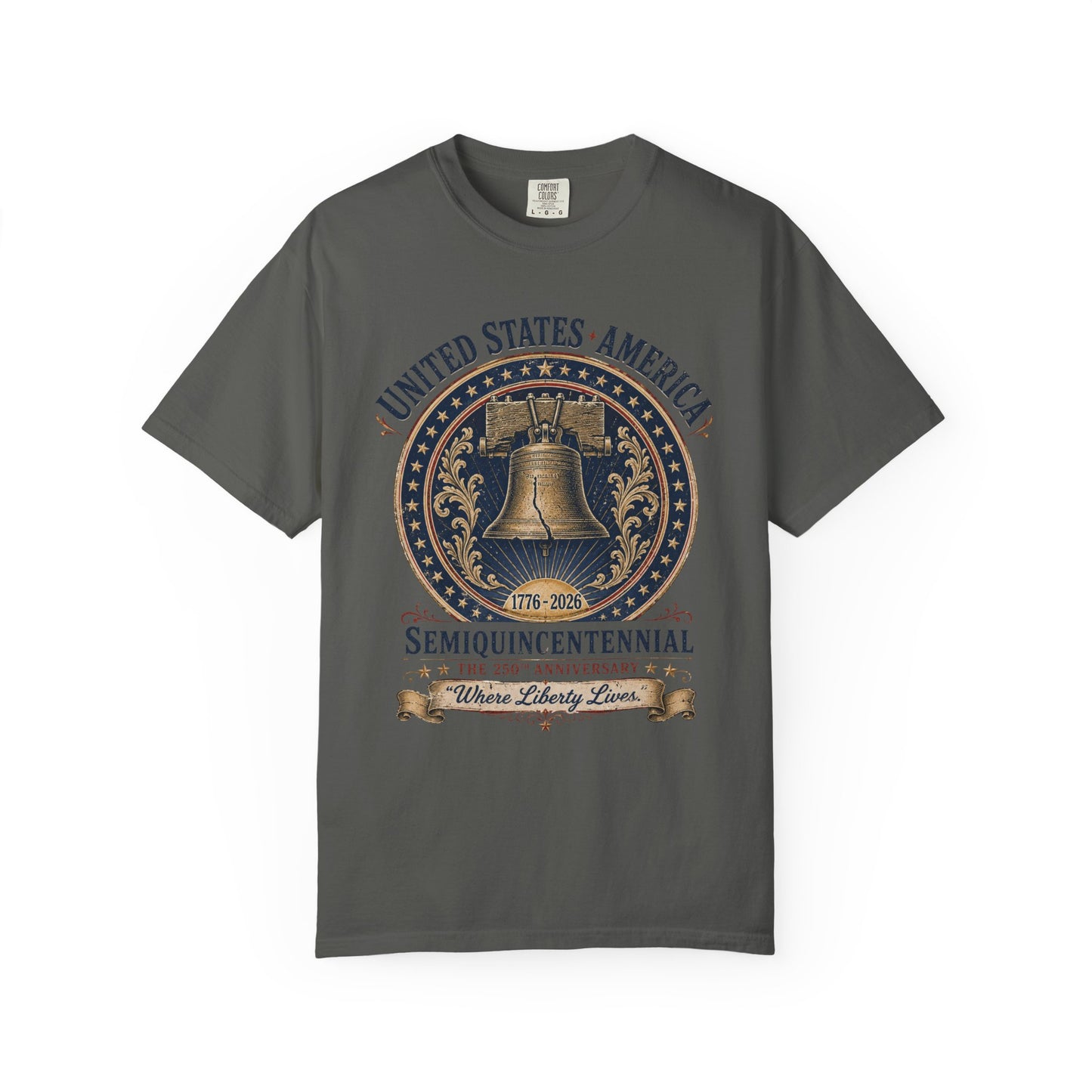 Semiquincentennial Liberty Bell T-Shirt — 250th USA Anniversary Tee