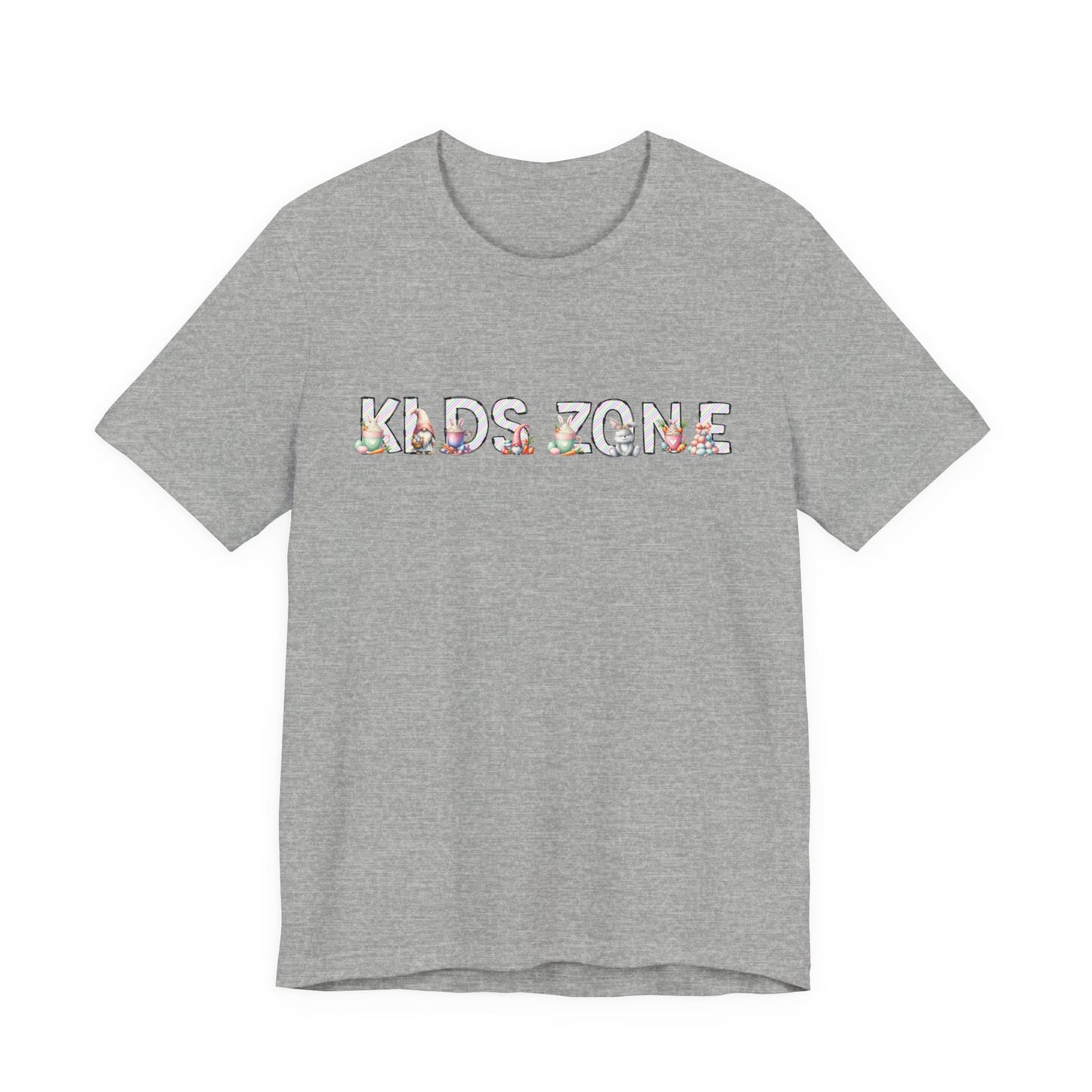Kids Zone Daycare Easter T-Shirt — Easter Stripes