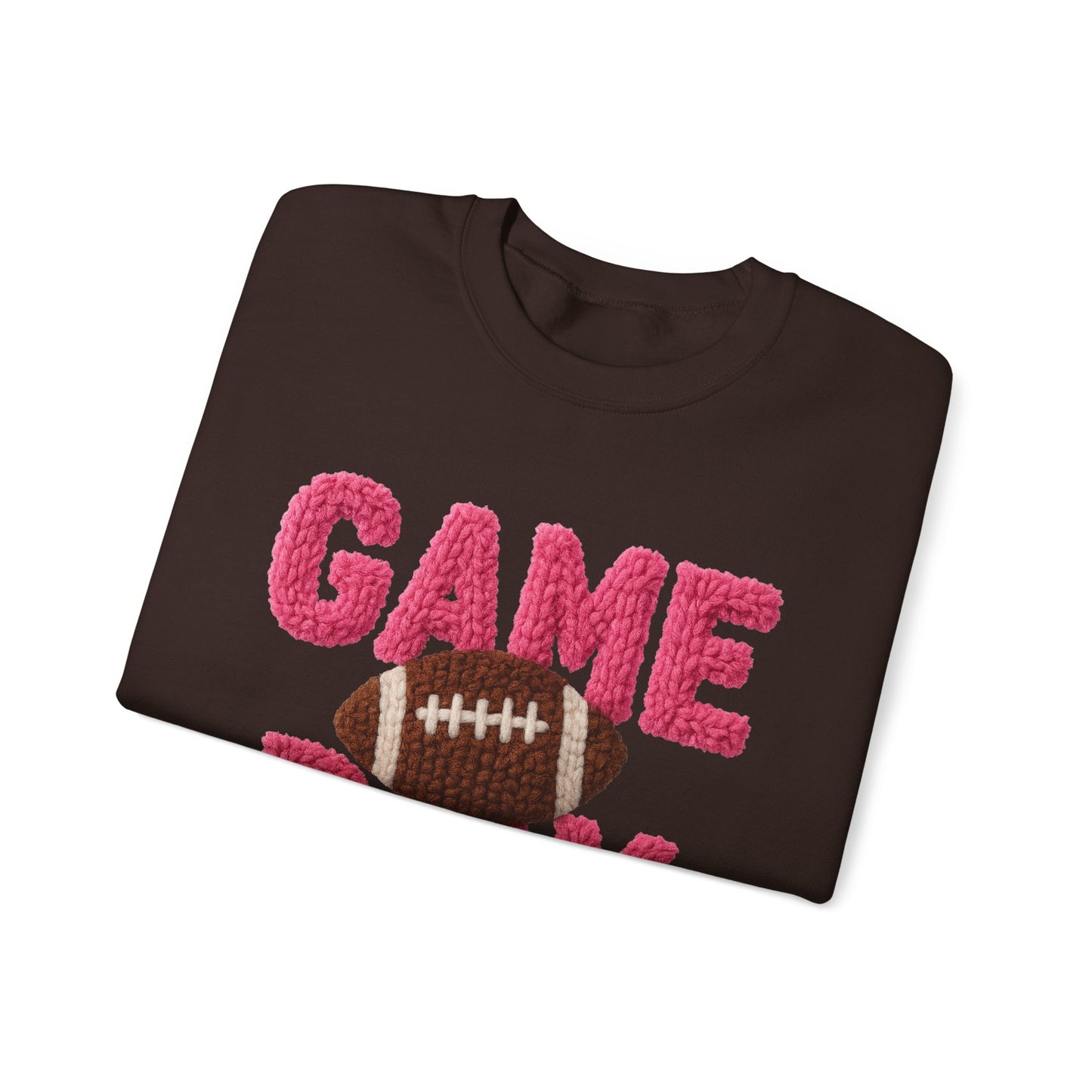 Game Day Football Yarn Crewneck Sweatshirt