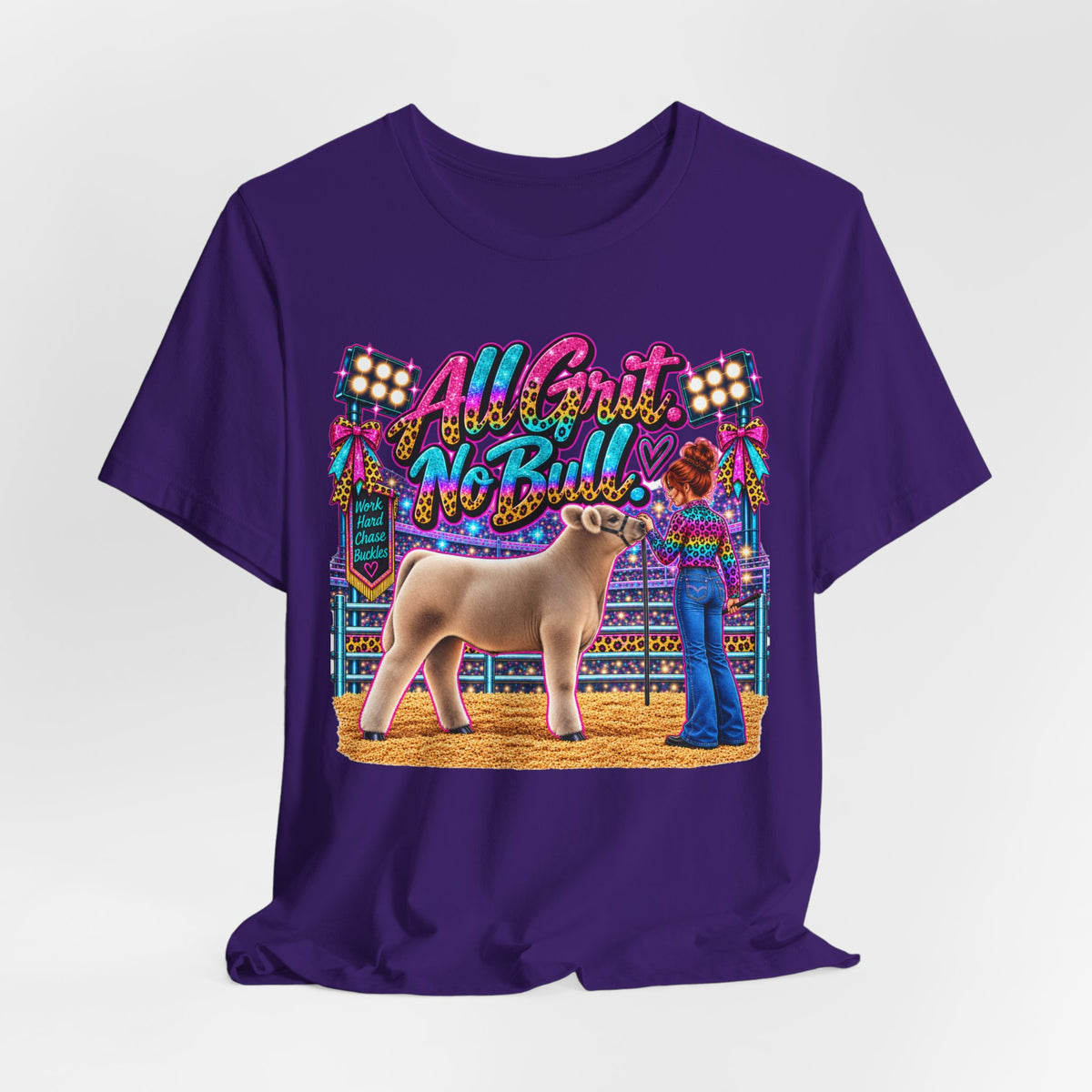 Show Steer "All Grit, No Bull" Livestock Show Tee