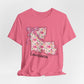Louisiana Floral State Tee — Pink Bow & Script
