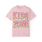 Kids Zone Daycare Comfort Colors Tee - Spring Pastels Plaid