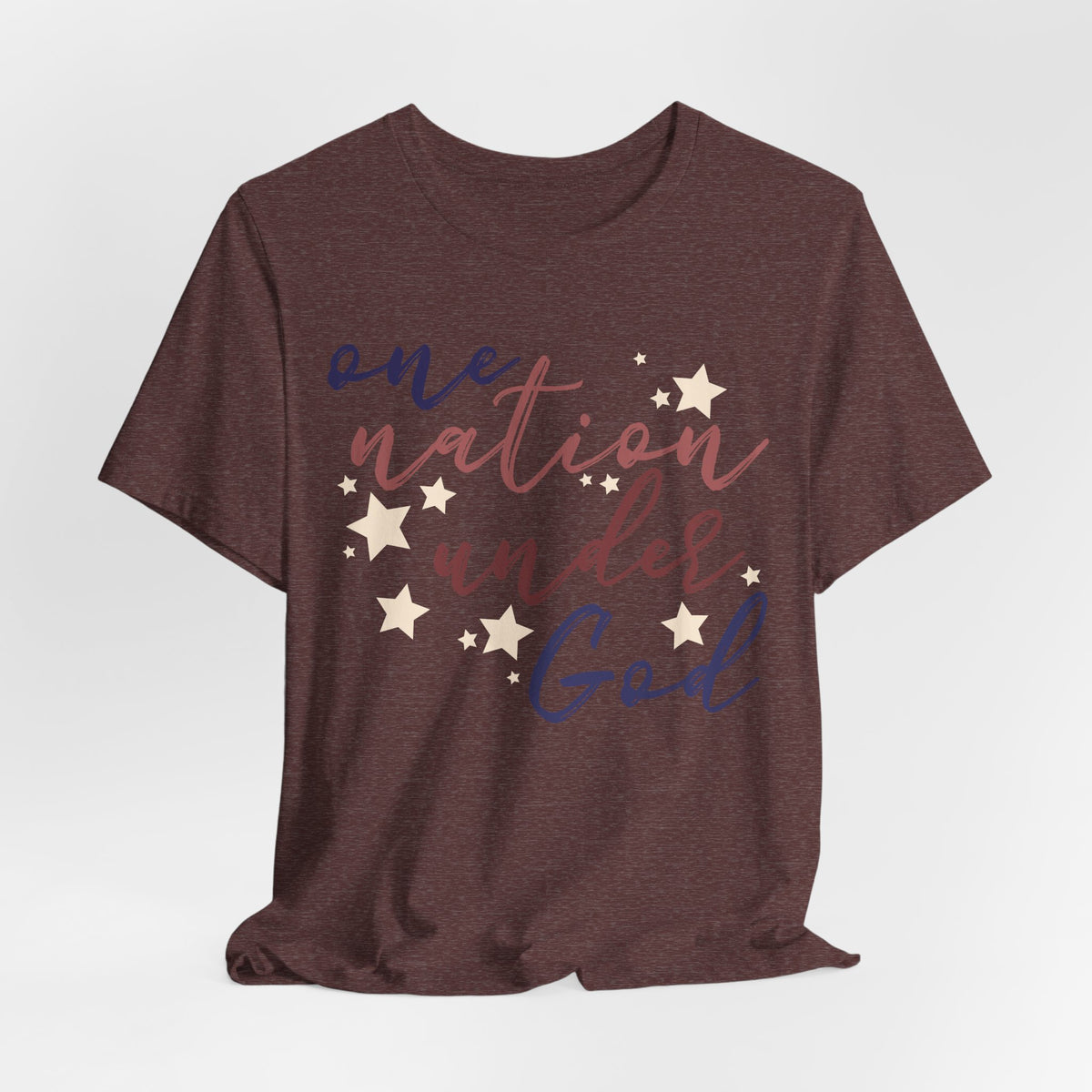 One Nation Under God T-Shirt — Patriotic Faith Tee with Stars