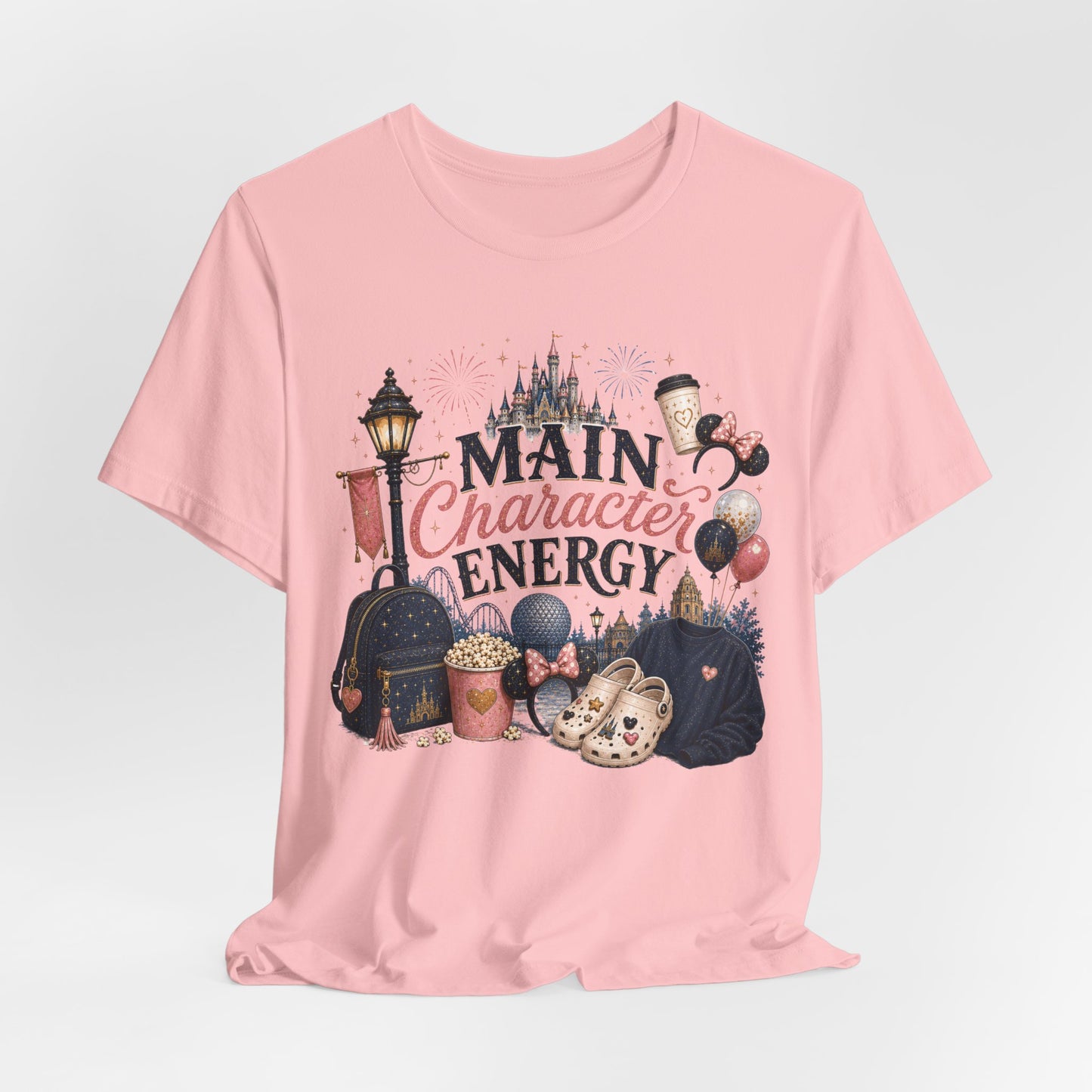 Main Character Energy Tee — Theme Park Fan Graphic T‑Shirt