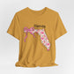 Florida Floral State Tee —Pink Bow & Script