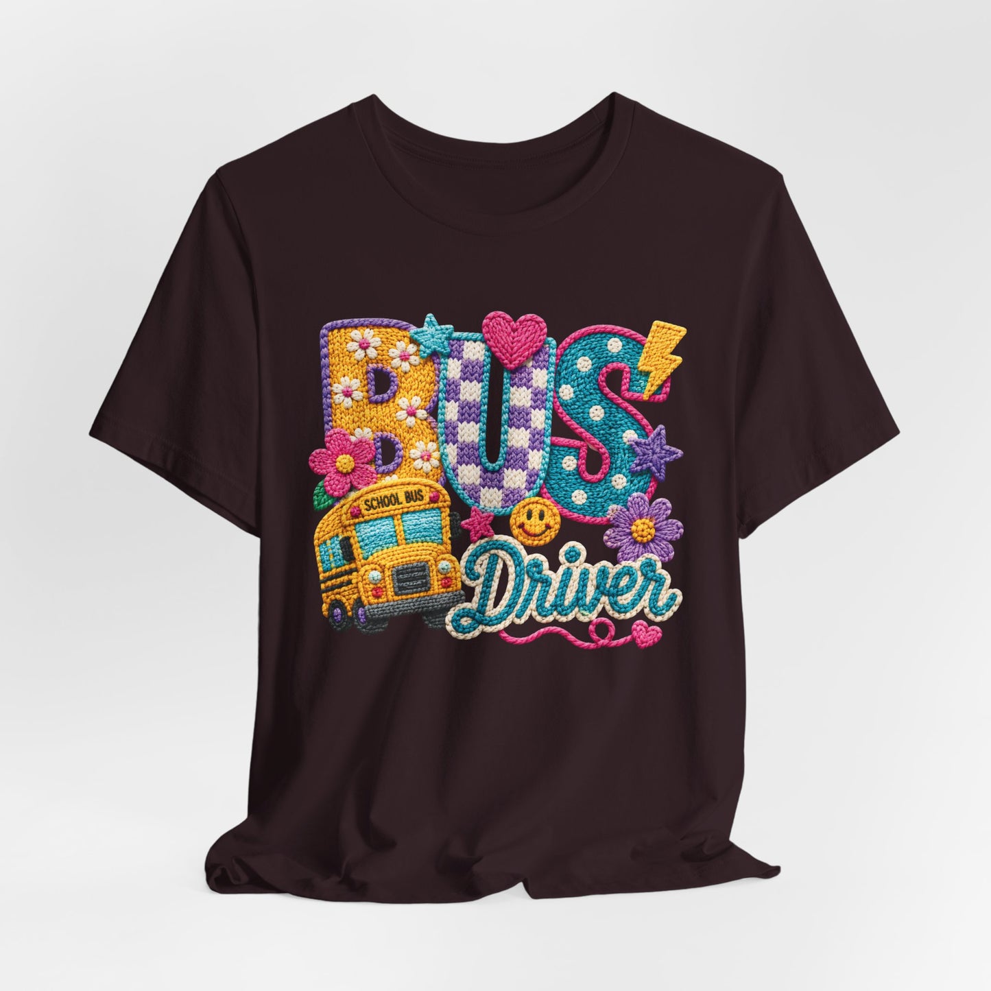 Bus Driver T-Shirt – Colorful School Bus Graphic Tee for Teachers & Drivers