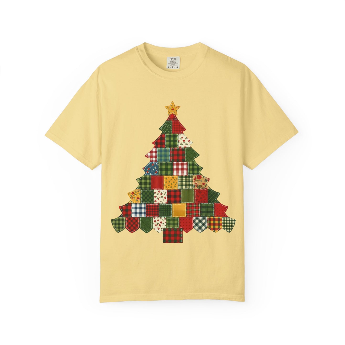 Christmas Patchwork Tree T-Shirt