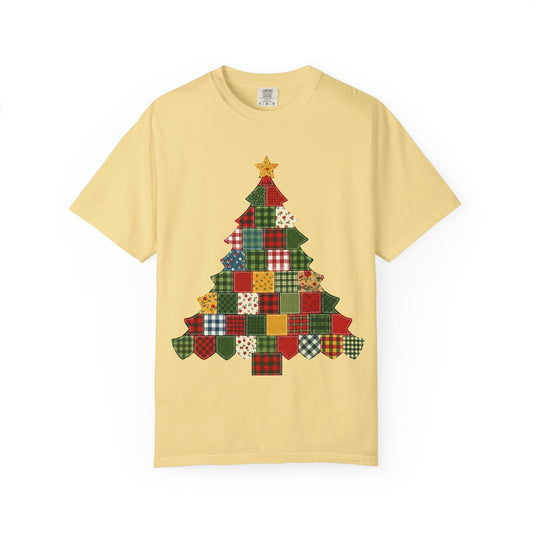 Christmas Patchwork Tree T-Shirt