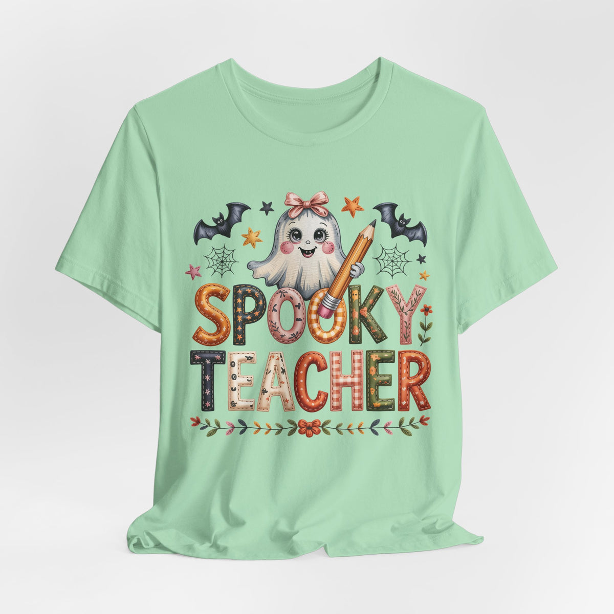 Patchwork Spooky Teacher Graphic Tee