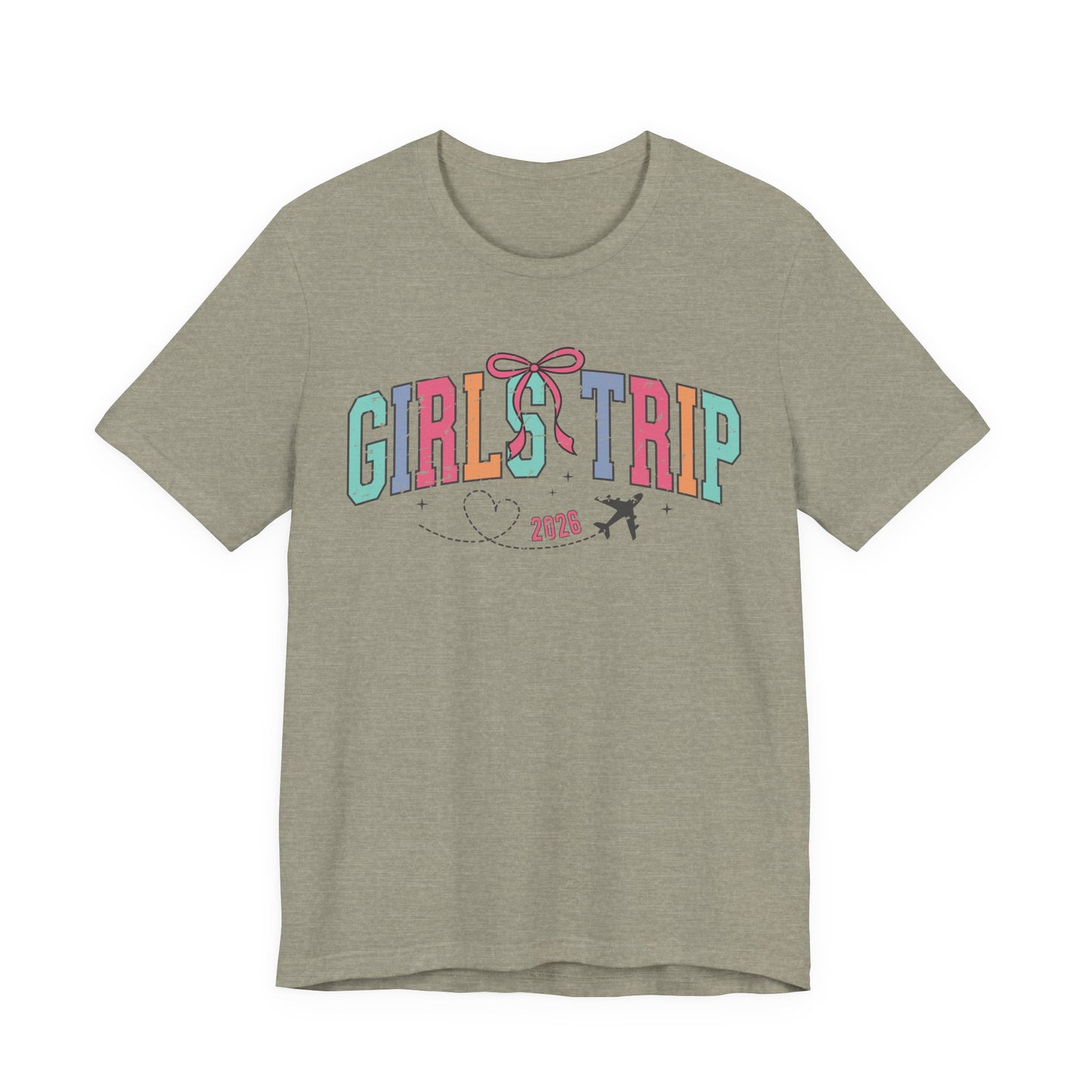 Girls' Trip Tee — Retro Pastel Travel Graphic T‑Shirt (2026)