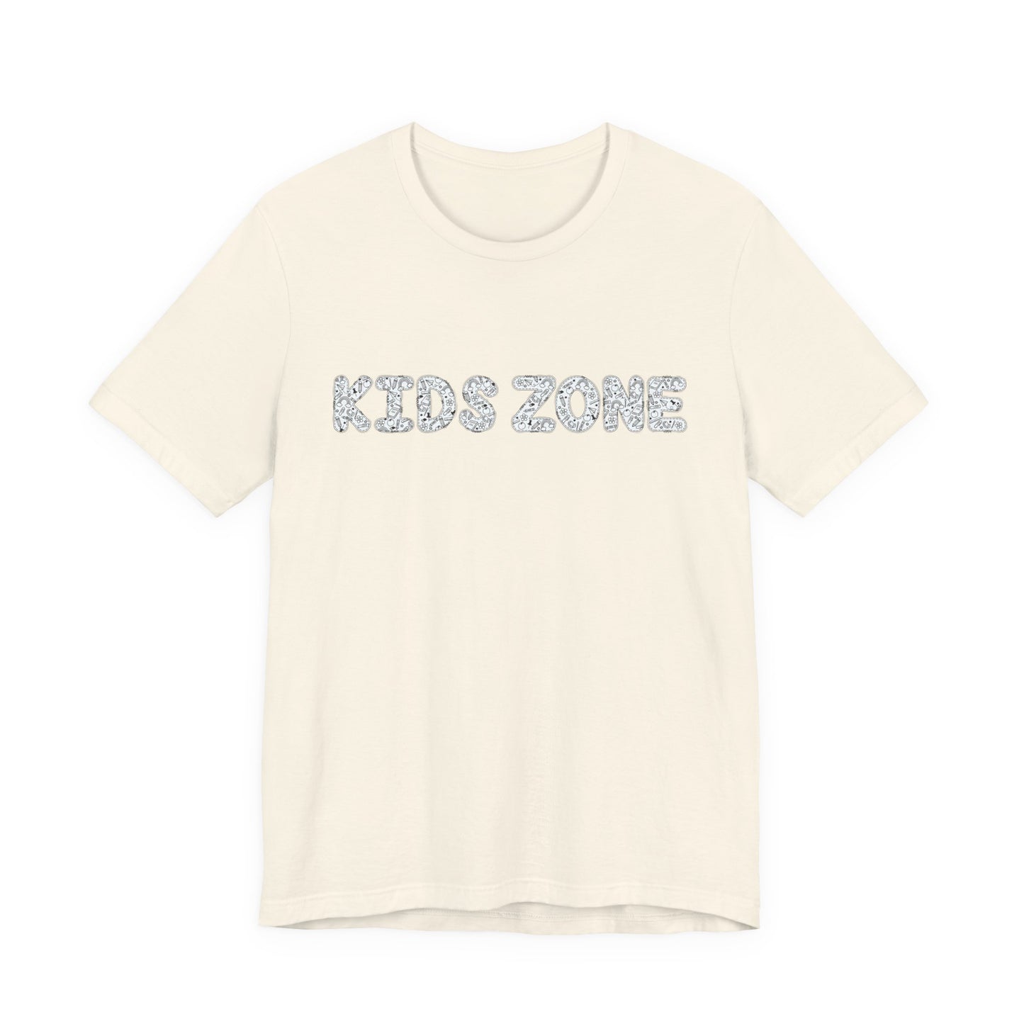 Kids Zone Daycare T-Shirt — School Doodles Lettering
