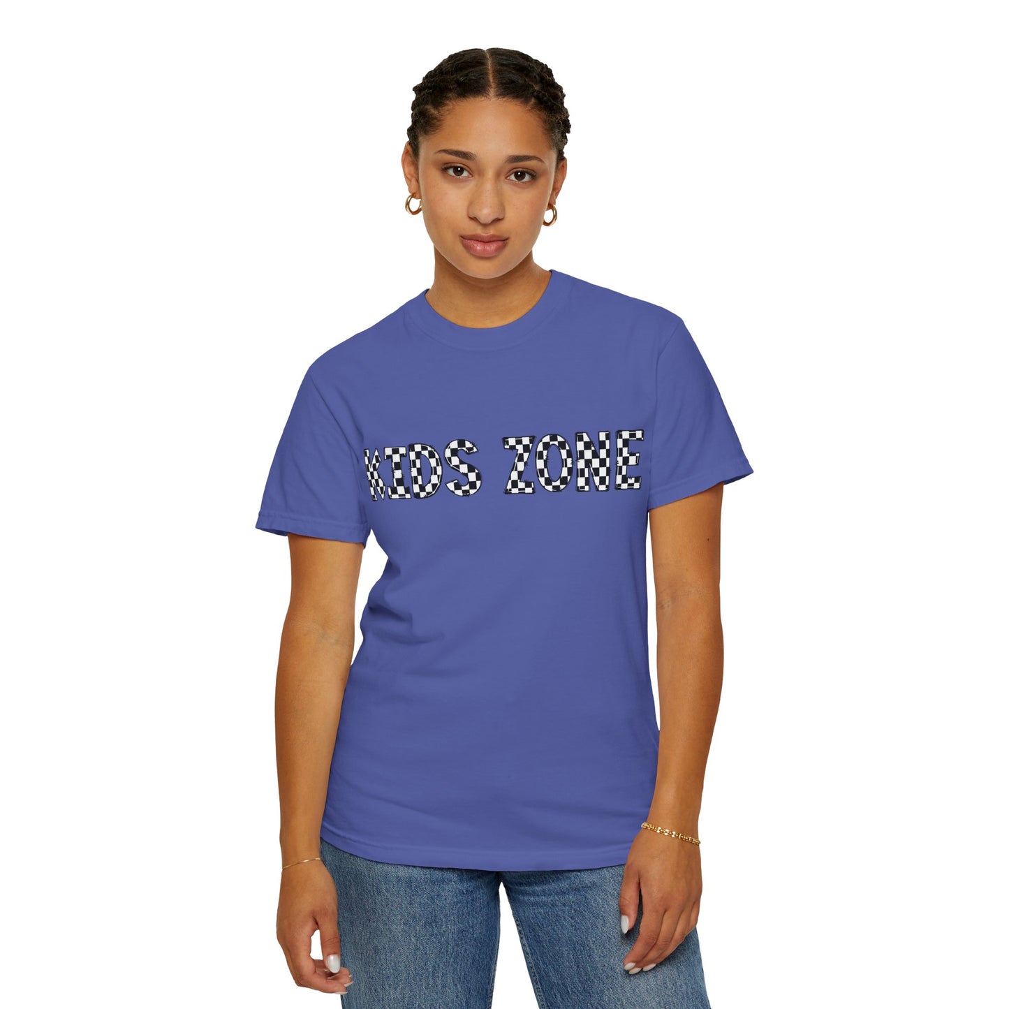 Kids Zone Daycare T-Shirt - Checkered Print