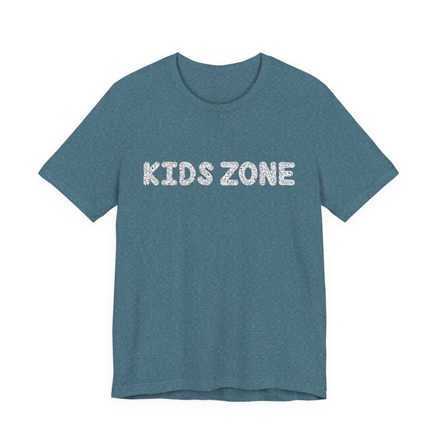 Kids Zone Daycare T-Shirt — School Doodles Lettering