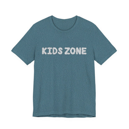 Kids Zone Daycare T-Shirt — School Doodles Lettering