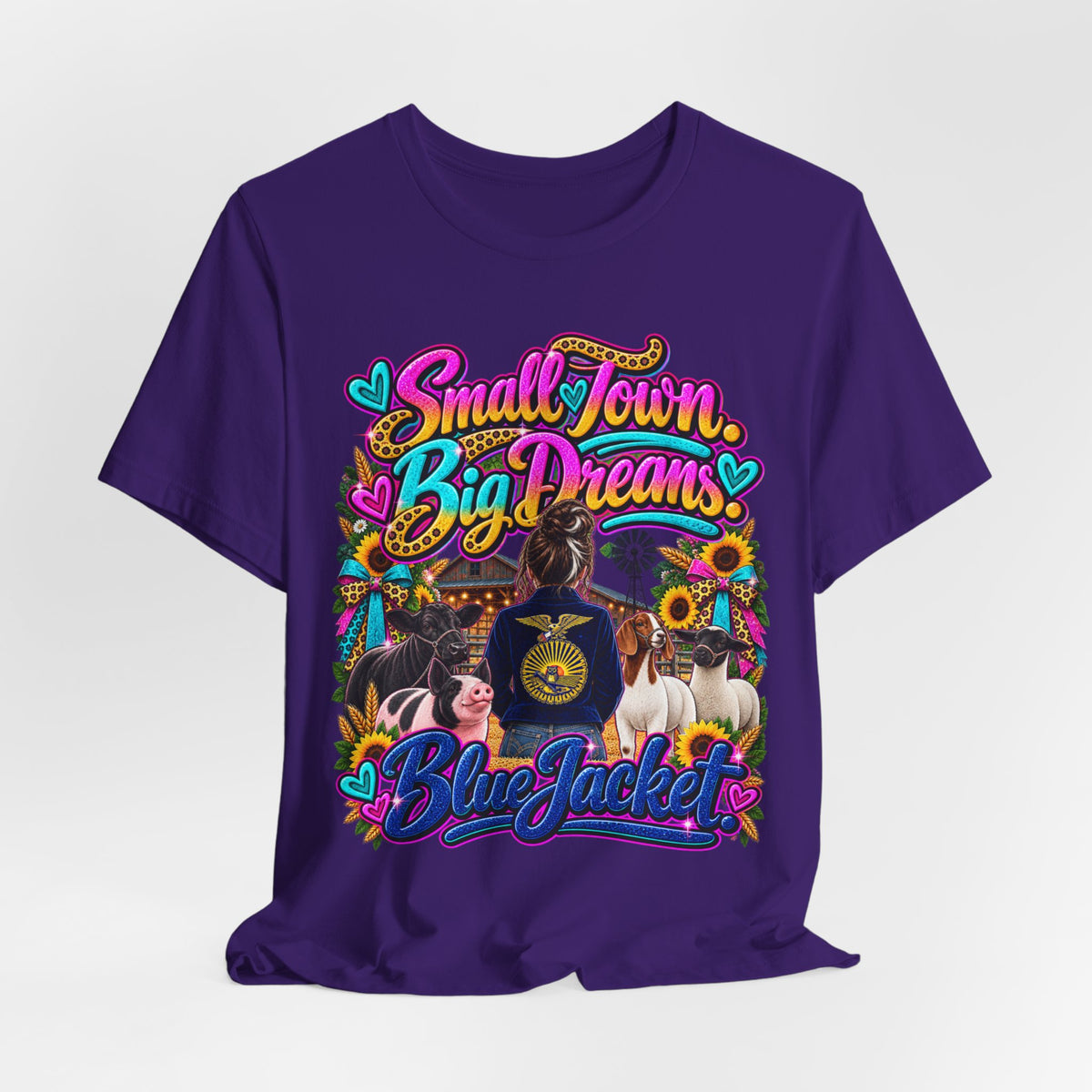 Small Town, Big Dreams, Blue Jacket T‑Shirt