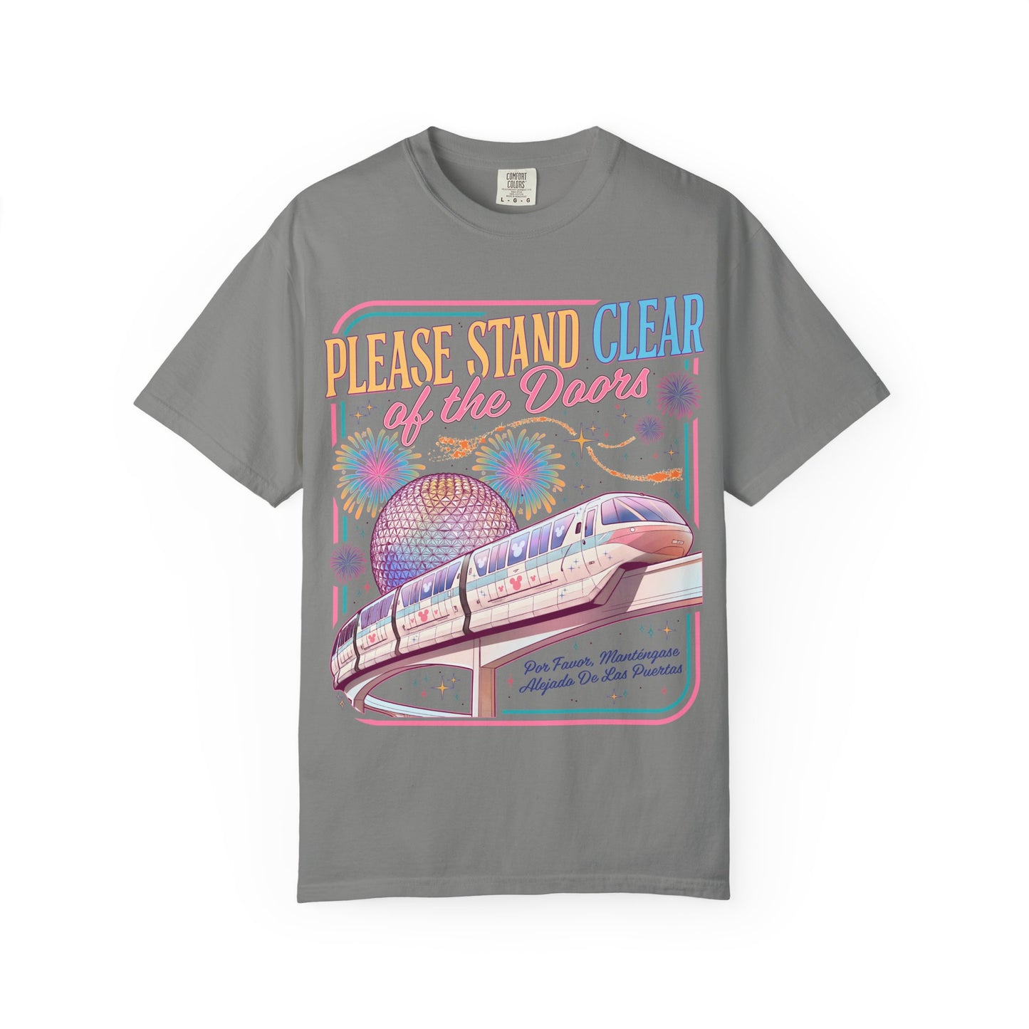 Please Stand Clear of the Doors Monorail T-Shirt — Retro Park Tee