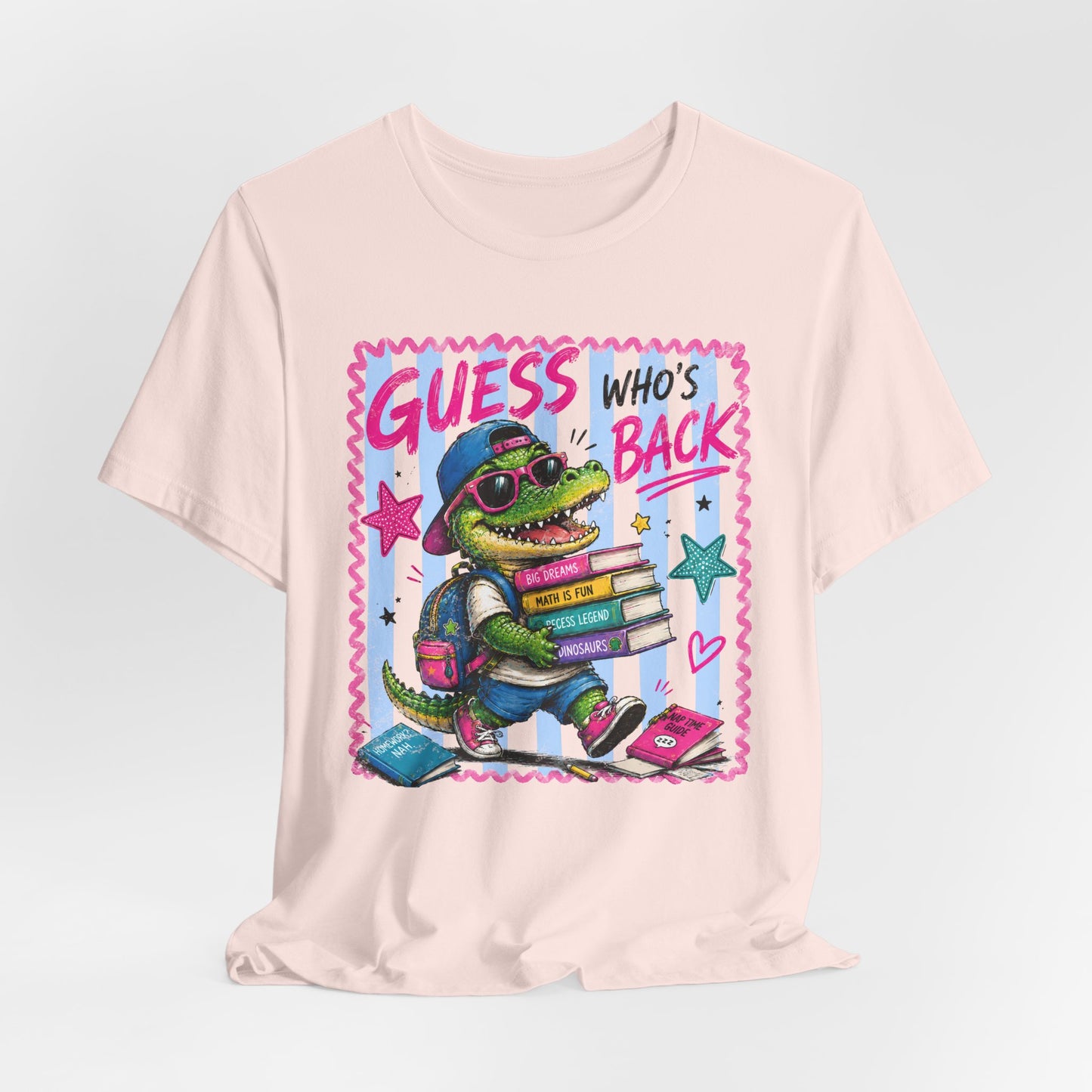 Guess Who's Back / Back Again Back to School Crocodile Teacher Tee