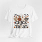 Faux Quilted Halloween Chick or Treat T‑Shirt