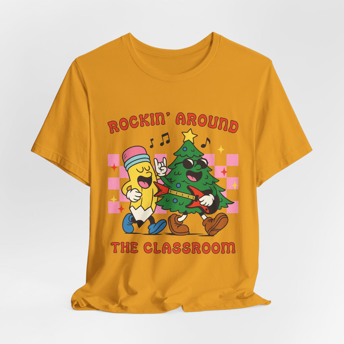 Rockin’ Around the Classroom Christmas Teacher T-Shirt