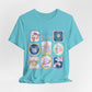 Meet Me On Main Street Cute Pastel Stamp Tee