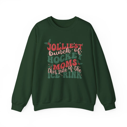 Jolliest Hockey Moms Crewneck Sweatshirt