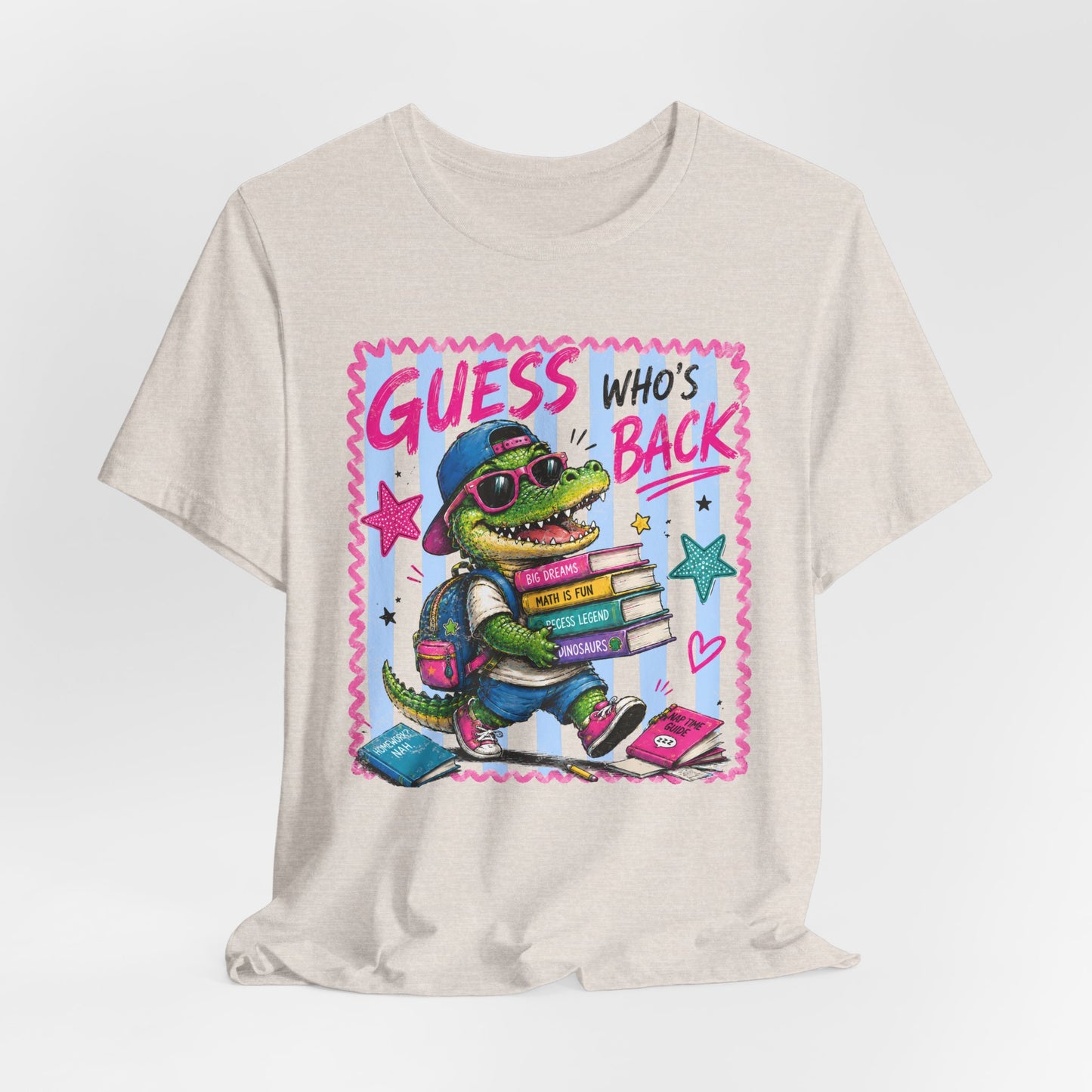 Guess Who's Back / Back Again Back to School Crocodile Teacher Tee